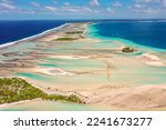 Small photo of Tikehau island, French Polynesia, Tuamotus, atoll and beaches