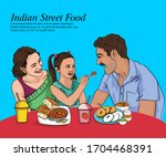 Indian Family Eating Food ....