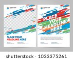 flyer design sports invitation... | Shutterstock .eps vector #1033375261