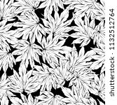 leaves seamless pattern  vector ... | Shutterstock .eps vector #1132512764