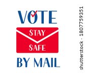 vote by mail concept typography ... | Shutterstock .eps vector #1807759351