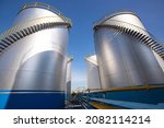Small photo of Chemical industry tank storage white carbon steel the tank.