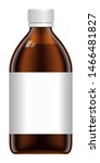 realistic dark glass bottle... | Shutterstock .eps vector #1466481827