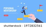 business mentor helps to... | Shutterstock .eps vector #1972832561
