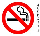 No Smoking  Sign. Forbidden...