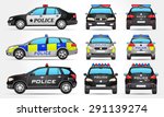 Vector Police Cars   Side  ...