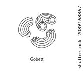 gobetti pasta illustration.... | Shutterstock .eps vector #2089168867