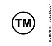 trade mark icon. legal identity ... | Shutterstock .eps vector #1262532037