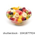 Fruit Salad Isolated On A White ...