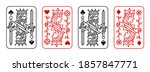 king and queen playing card... | Shutterstock .eps vector #1857847771