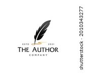 author signature logo  feather... | Shutterstock .eps vector #2010343277