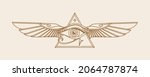 ancient egypt vintage art... | Shutterstock .eps vector #2064787874