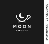 crescent moon coffee logo... | Shutterstock .eps vector #2173328907
