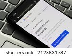 Small photo of Portland, OR, USA - Feb 21, 2022: Webpage of Google Ads Keyword Planner is seen on a Google Pixel smartphone. Keyword Planner is a feature within Google Ads for building strong key word lists.