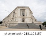 Small photo of Washington, DC, USA - June 21, 2022: Exterior view of the Cannon House Office Building, the oldest Congressional office building outside of the U.S. Capitol Building in Washington, DC.