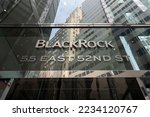 Small photo of New York, NY, USA - July 5, 2022: BlackRock logo is seen at its headquarters in New York City. BlackRock is an American global asset management firm and a provider of investment management.