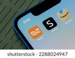 Small photo of Portland, OR, USA - Apr 11, 2023: Temu, SHEIN, and Amazon app icons are seen on an iPhone. Temu, LLC is an American-based online marketplace and a subsidiary of Chinese-based PDD Holdings Inc.
