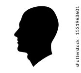 vector image of a male profile... | Shutterstock .eps vector #1531963601
