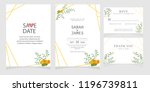 wedding invitation card... | Shutterstock .eps vector #1196739811