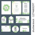 wedding invitation card... | Shutterstock .eps vector #1274683297