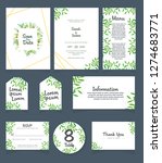 wedding invitation card... | Shutterstock .eps vector #1274683771