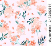 abstract floral seamless... | Shutterstock .eps vector #1472603984