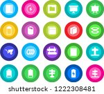 round color solid flat icon set ... | Shutterstock .eps vector #1222308481