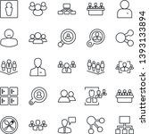 thin line icon set   spoon and... | Shutterstock .eps vector #1393133894