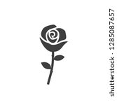 rose flower icon vector image | Shutterstock .eps vector #1285087657