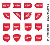 set of red new product sale... | Shutterstock .eps vector #1520503961