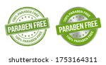 paraben free vector stamp and... | Shutterstock .eps vector #1753164311
