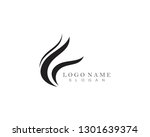 fire black logo design vector | Shutterstock .eps vector #1301639374