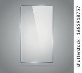 rectangle glass panel with... | Shutterstock .eps vector #1683918757