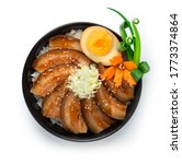 Chashu Don Rice With Boiled...