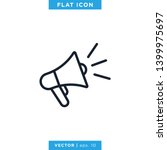 megaphone icon vector logo... | Shutterstock .eps vector #1399975697
