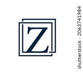 letter z with two squares logo... | Shutterstock .eps vector #2063741984