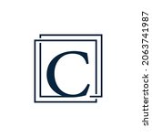 letter c with two squares logo... | Shutterstock .eps vector #2063741987