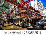 Small photo of Malaysia - Jul 24, 2023 : Petaling Street, the centre of Kuala Lumpur’s original Chinatown, maintains much of its traditional atmosphere, particularly at night