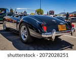 Small photo of Reno, NV - August 5, 2021: 1960 MG MGA Roadster Sports Car at a local car show.