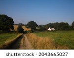 Small photo of Wick Road bridleway between Hastoe and Wiggington, in Hertfordshire, England, on a sunny summers morning.