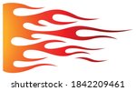 tribal hotrod muscle car flame... | Shutterstock .eps vector #1842209461