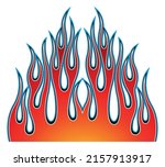 racing flame car sticker tribal ... | Shutterstock .eps vector #2157913917
