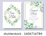 beautiful wedding invitation... | Shutterstock .eps vector #1606716784