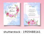 elegant floral wedding... | Shutterstock .eps vector #1905488161