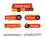 set of sale tags. vector... | Shutterstock .eps vector #1516920797
