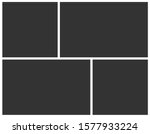 empty photo frame collage of... | Shutterstock .eps vector #1577933224