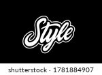 word style. hand lettering... | Shutterstock .eps vector #1781884907