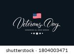 veterans day text with phrase ... | Shutterstock .eps vector #1804003471