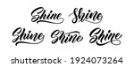 set of words shine. vector hand ... | Shutterstock .eps vector #1924073264
