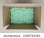 Loose fillers many soft chips in the parcel box for professional shippment protection